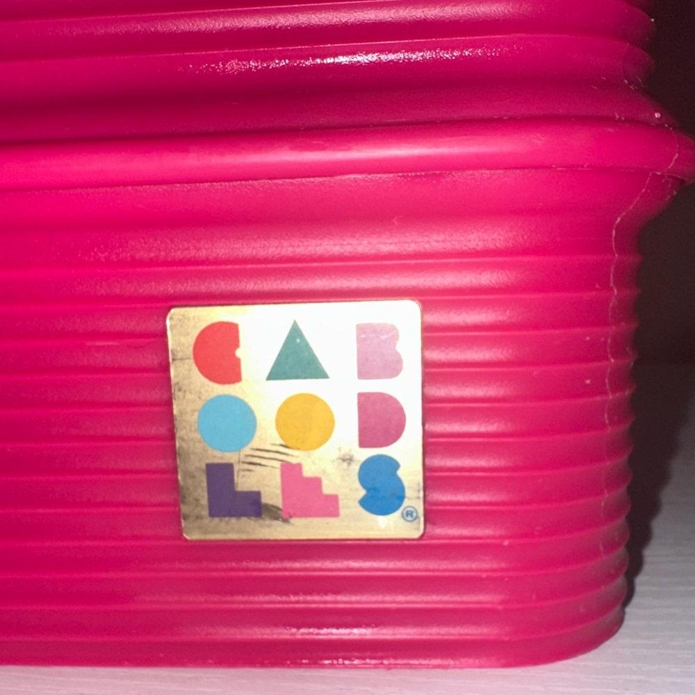 Vtg Caboodles 2420 Pink & Black Jewelry Case - Picture 8 of 11